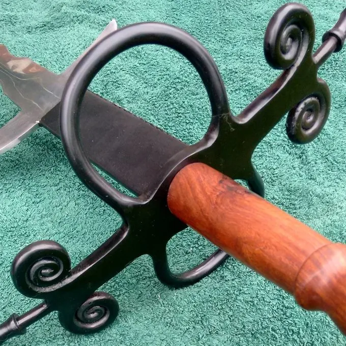 Flamberge Mit Holzgriff 4 Flamberge Mit Holzgriff – Bild 2