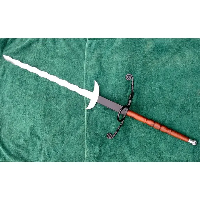 Flamberge Mit Holzgriff 6 Flamberge Mit Holzgriff – Bild 4