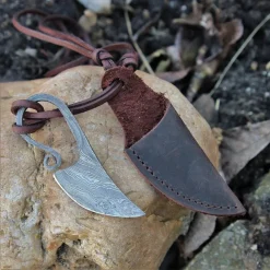 Germanische Neckknife Damaststahl Stahl -Schwerter Verkäufe germanische neckknife damaststahl stahl 4