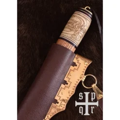 SPQR Viking Seax Mit Knotenmotiv, Damaszenerstahl -Schwerter Verkäufe viking seax mit knotenmotiv damaszenerstahl 4