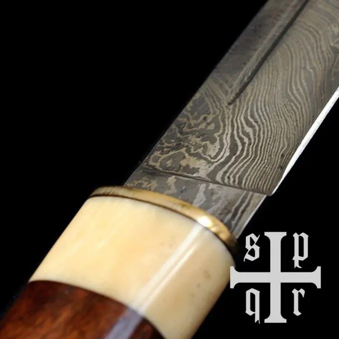 SPQR Viking Seax Wexford, Damaststahl 4 SPQR Viking Seax Wexford, Damaststahl – Bild 2