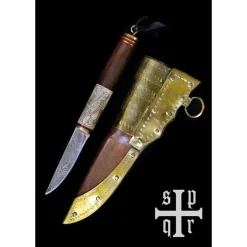 SPQR Wikingermesser Odins Rabe, Damaszenerstahl -Schwerter Verkäufe wikingermesser odins rabe damaszenerstahl 2